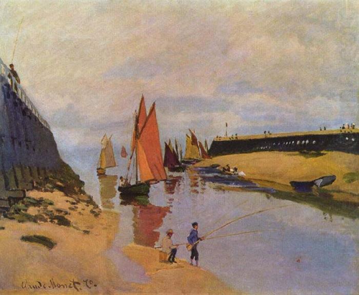 Hafen von Trouville, Claude Monet